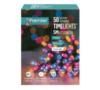 50 Multi Action Battery Operated Rainbow LEDs Lights