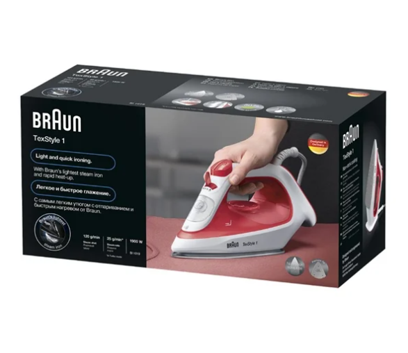 Braun TexStyle 1 Steam Iron SI1019RD