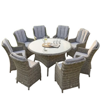 Ashford Rattan 8 Seater Set Brown