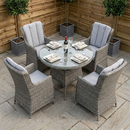 Ashford Rattan 4 Seater Set Brown
