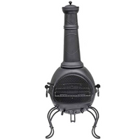 La Hacienda Murcia Extra Large Steel Chimnea with Grill