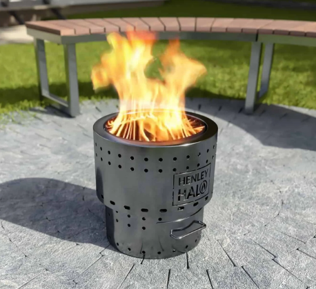 Henley Halo Firepit | Stainless Steel