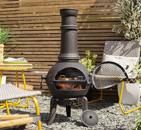 La Hacienda Sierra Large Cast Iron Chimnea