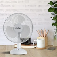 Schallen 12" Oscillating 3 Speed Desk Fan