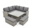 Arabella Rattan Hilo Table Corner Sofa Set