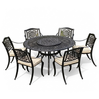 Ballycurrin 6 Seater Round Set | Hammered Bronze