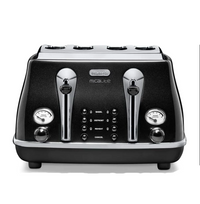 Delonghi Black 4 Slice Toaster