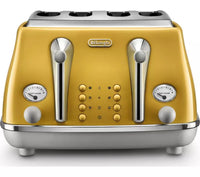 Delonghi Icona Toaster Yellow CTOC4003.Y