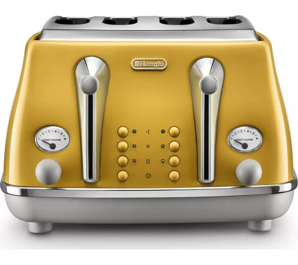 Delonghi Icona Toaster Yellow CTOC4003.Y