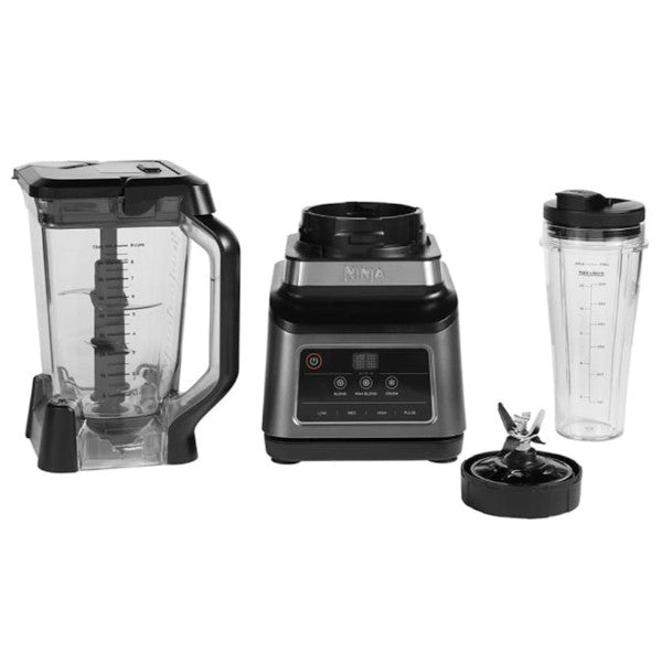 Ninja 2-in-1 Blender with Auto-iQ | Black & Silver | BN750UK