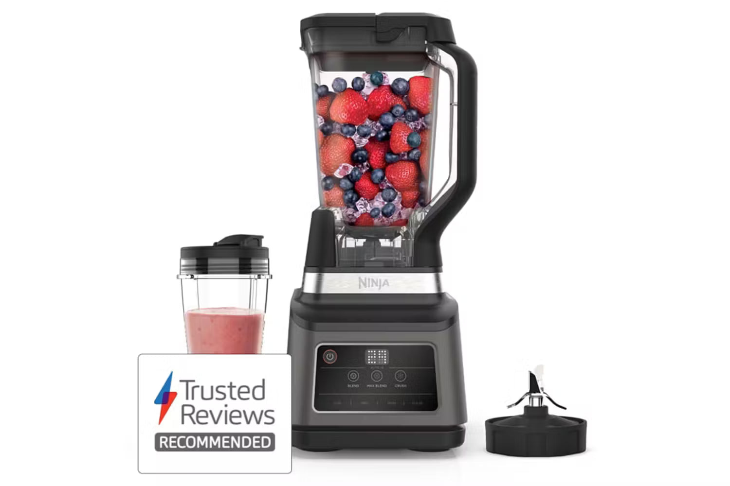 Ninja 2-in-1 Blender with Auto-iQ | Black & Silver | BN750UK