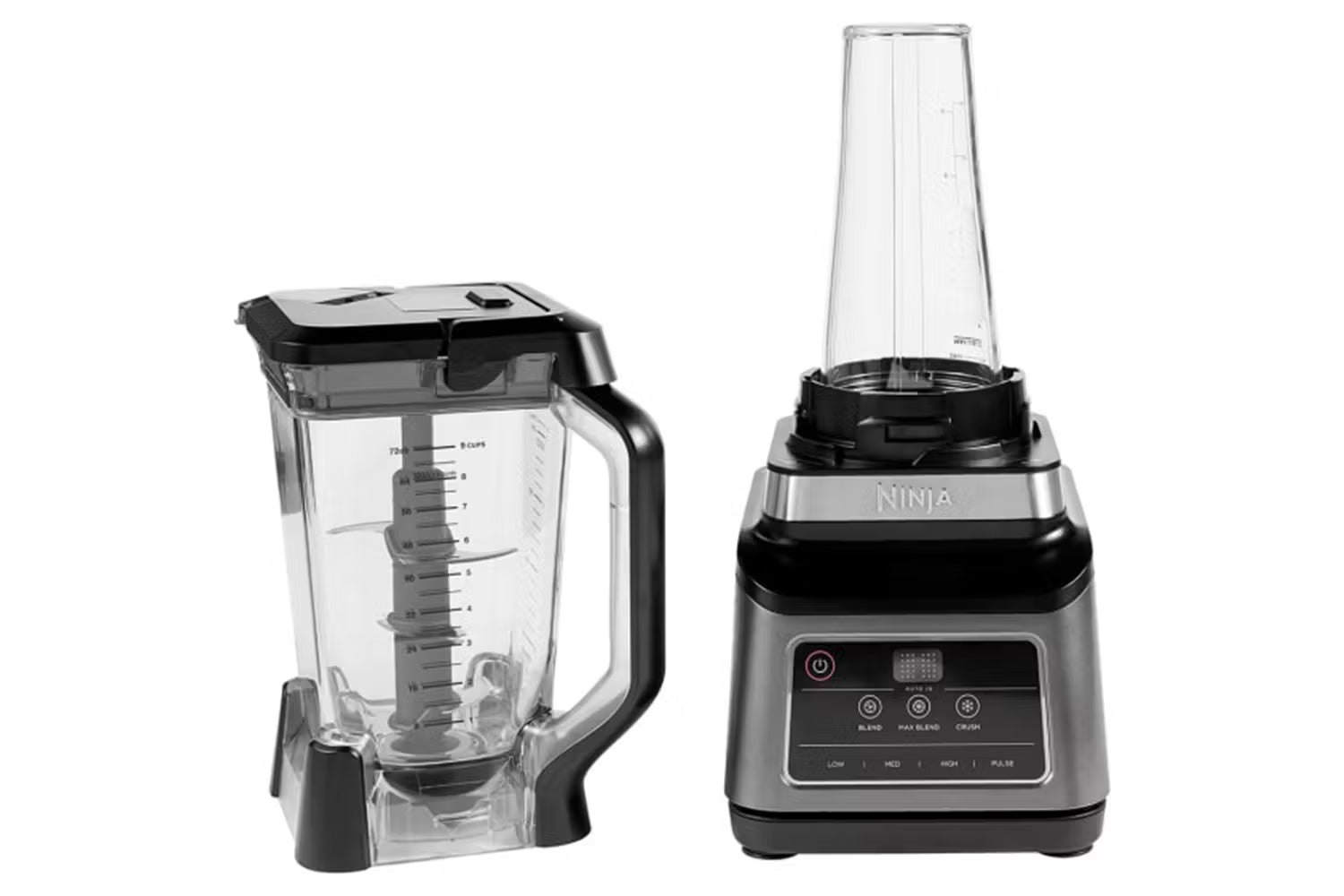 Ninja 2-in-1 Blender with Auto-iQ | Black & Silver | BN750UK
