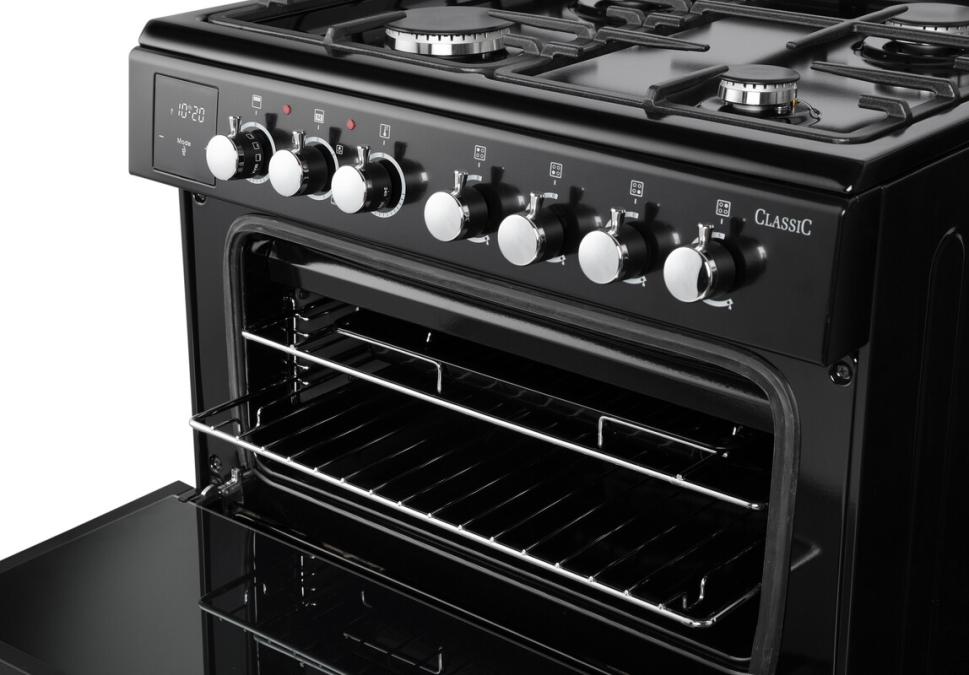 Rangemaster Classic 60cm Black - Dual Fuel