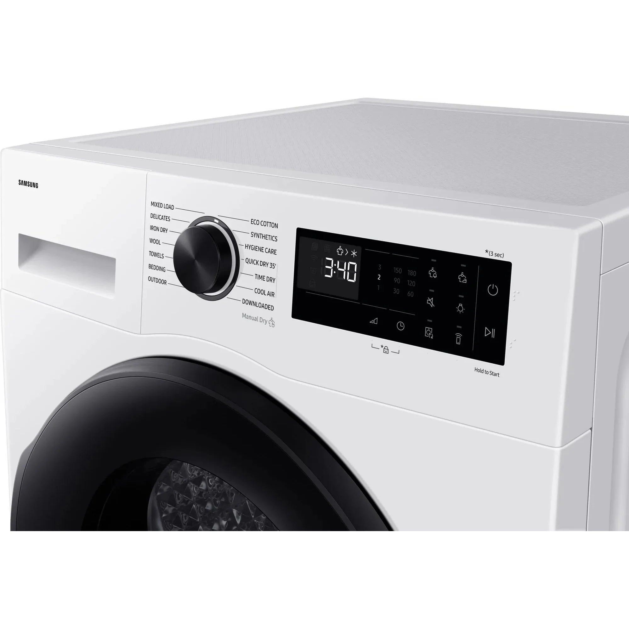 Samsung Series 5 Ai 9KG Heat Pump Tumble Dryer White | DV90DG52A0AEEU