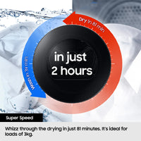 Samsung Series 5 Ai 9KG Heat Pump Tumble Dryer White | DV90DG52A0AEEU