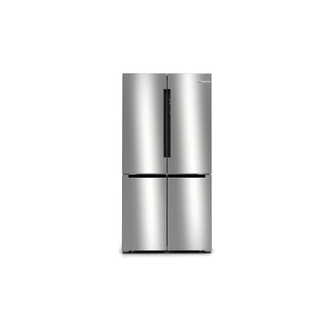 Bosch Serie 4 605L Freestanding French Door Fridge Freezer with Anti-Fingerprint - Stainless Steel | KFN96VPEAG