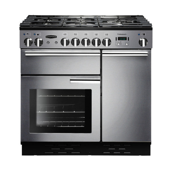 Rangemaster Professional+ 90 Dual Fuel | Stainless Steel | PROP90DFFSS/C