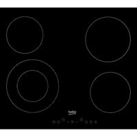 Beko 60cm 4 Ring Touch Ceramic Hob | Black | HIC64402T