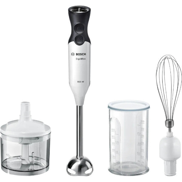 BOSCH Hand Blender ErgoMixx 800w | White & Anthracite | MS6CA4150G