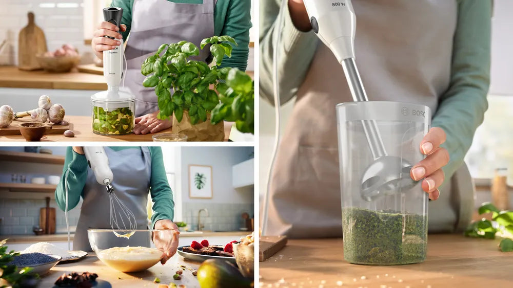 BOSCH Hand Blender ErgoMixx 800w | White & Anthracite | MS6CA4150G