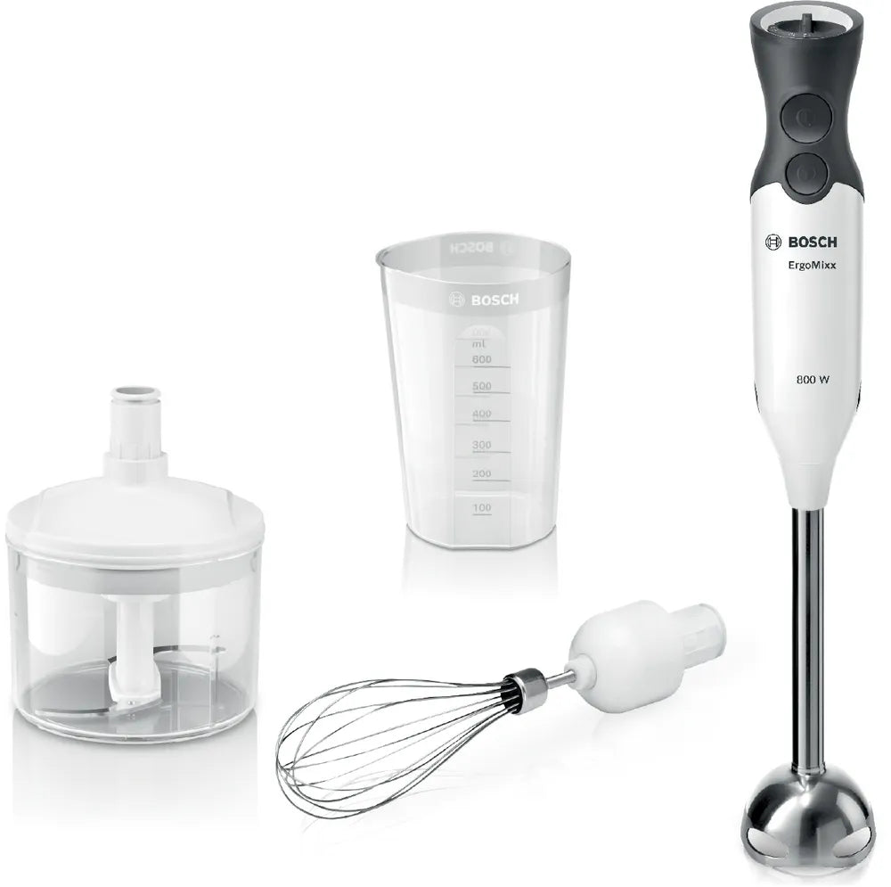 BOSCH Hand Blender ErgoMixx 800w | White & Anthracite | MS6CA4150G