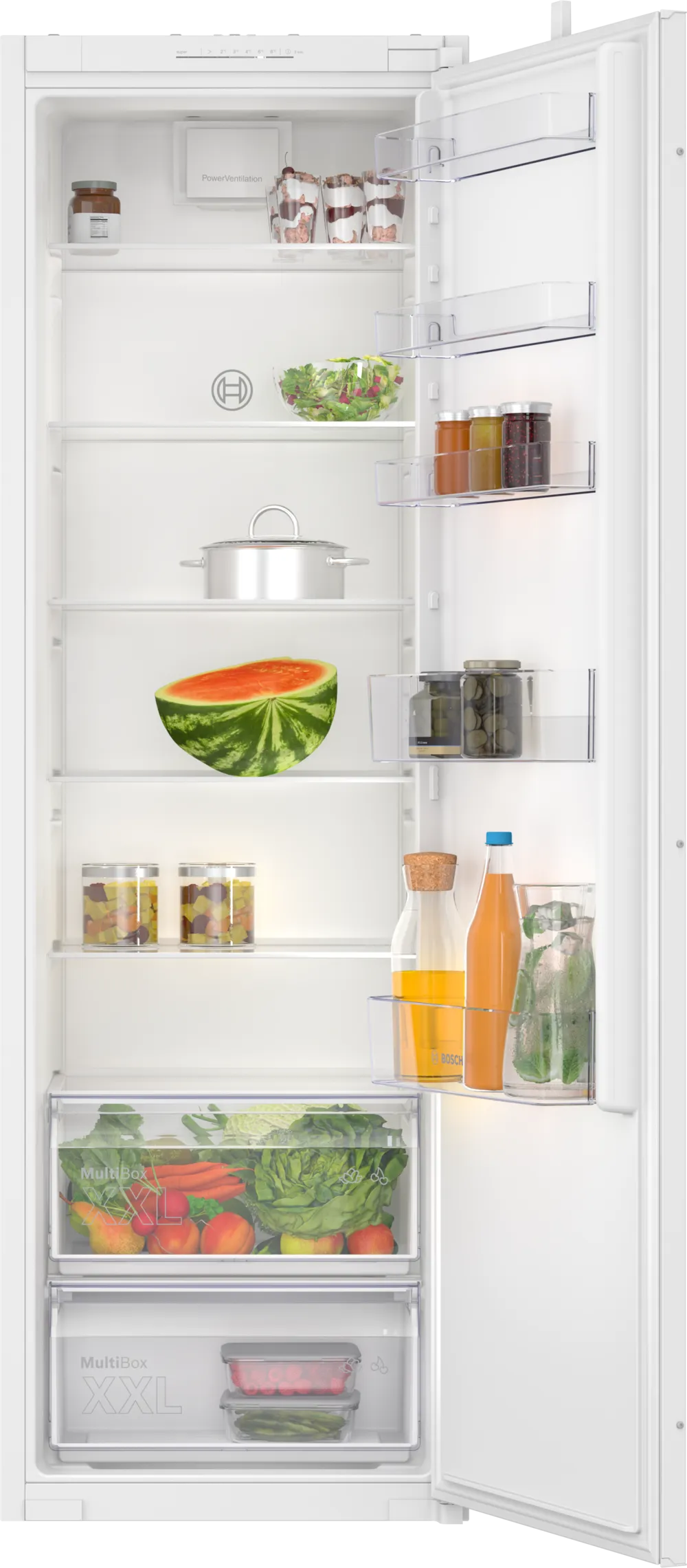 Bosch tall integrated Larder Fridge | KIR81NSE0G sliding hinge