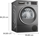 Bosch Series 6 9kg Heat Pump Dryer Graphite | WQG245R1GB