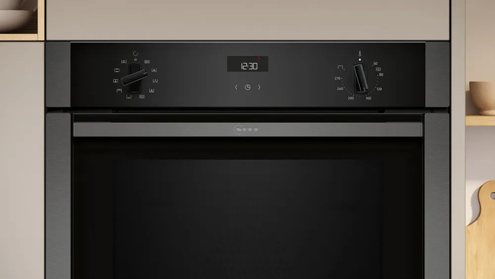 Neff N50 Built-in Oven, Hide & Slide, Graphite-Grey B3ACE4AG3B