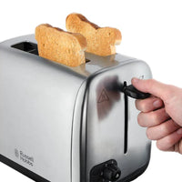 Russell Hobbs Brushed Steel 2 Slice Toaster | 24080