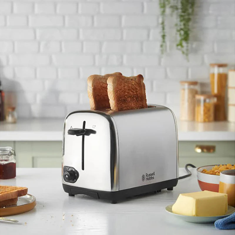 Russell Hobbs Brushed Steel 2 Slice Toaster | 24080