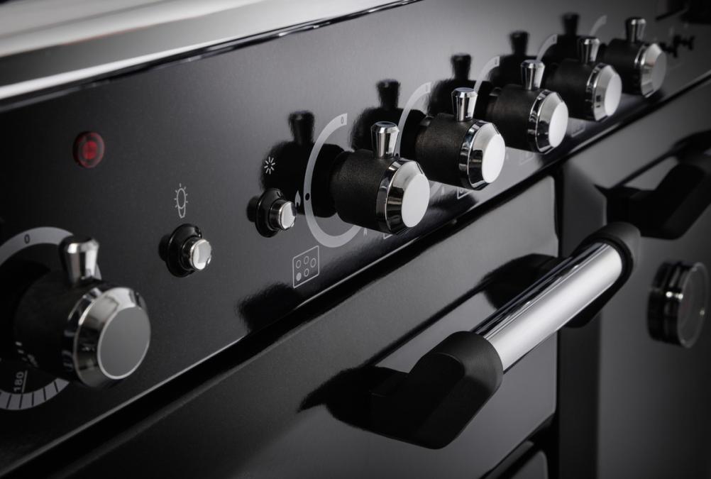 Rangemaster Infusion 90 Dual Fuel | Charcoal Black | INF90DFFCB