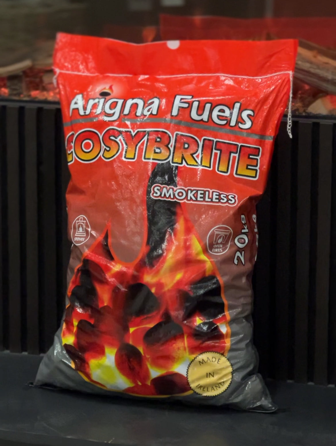 Half Pallet Arigna Cosybrite Smokeless Coal 20KG (25 bags) + Free Delivery