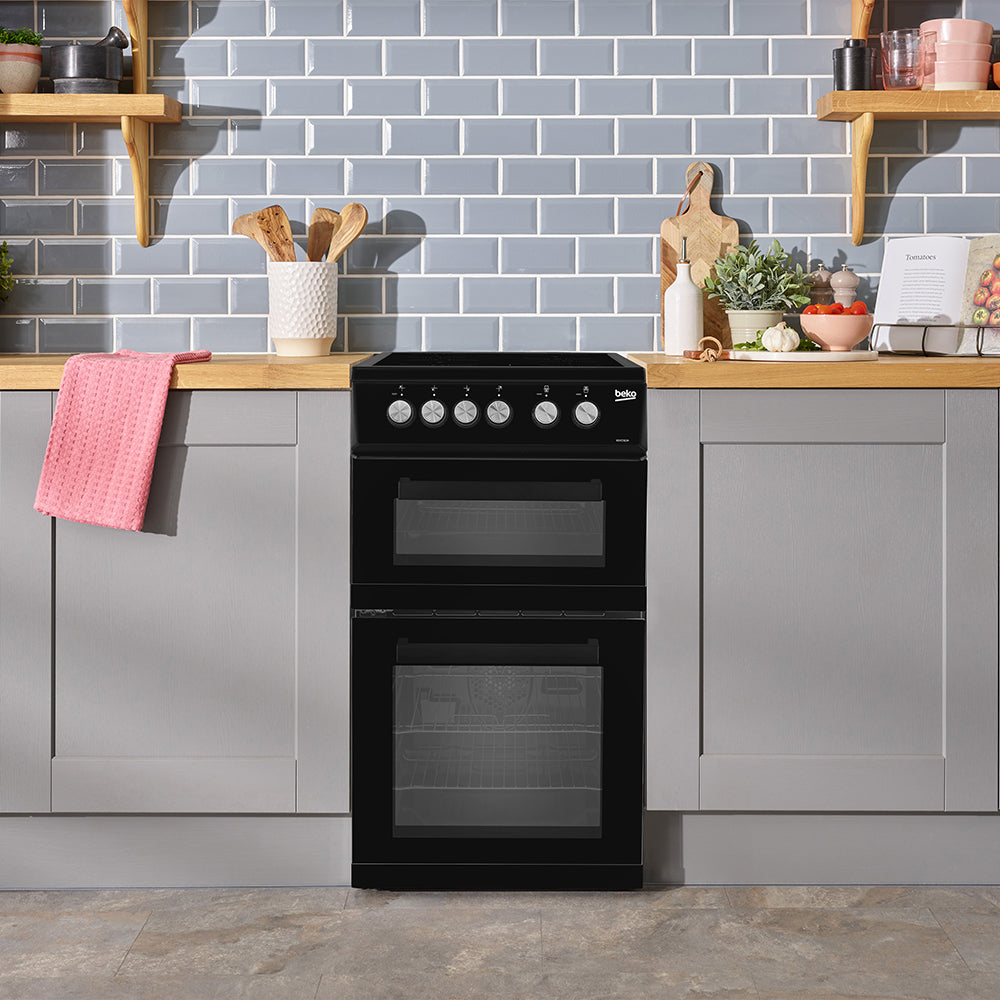 Beko Electric Cooker Black 500mm | KDVC563AK