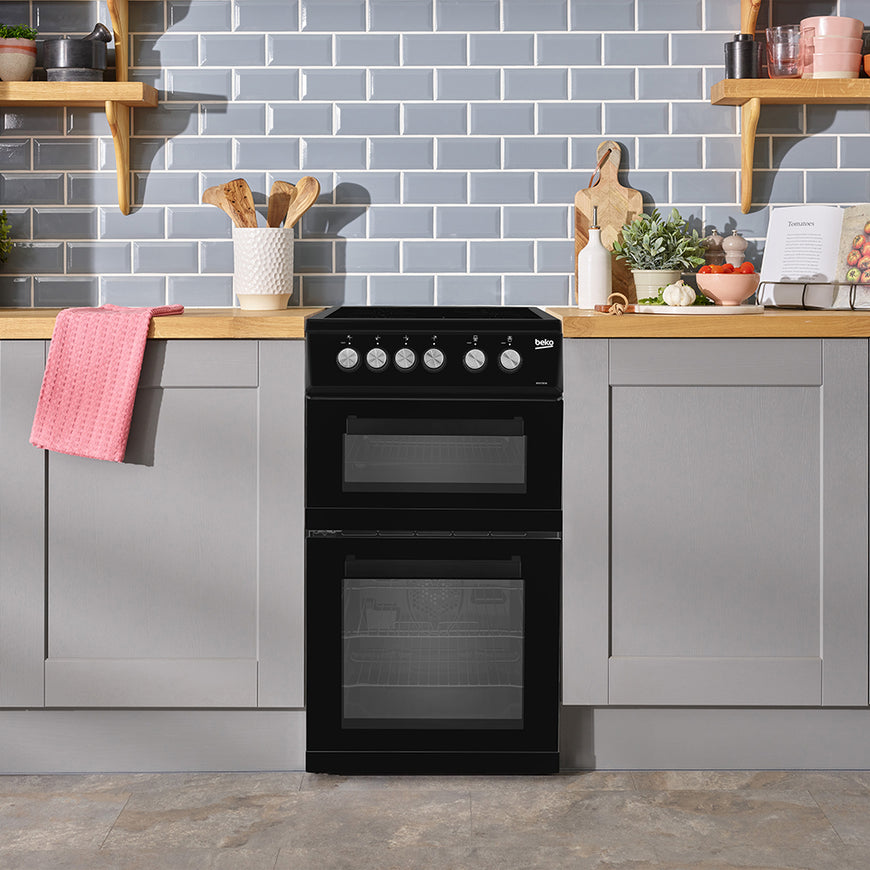 Beko Electric Cooker Black 500mm | KDVC563AK
