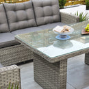 Arabella Rattan Hilo Table Corner Sofa Set
