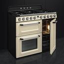 Smeg 90cm Dual Fuel Range Cooker | TR93P | Cream