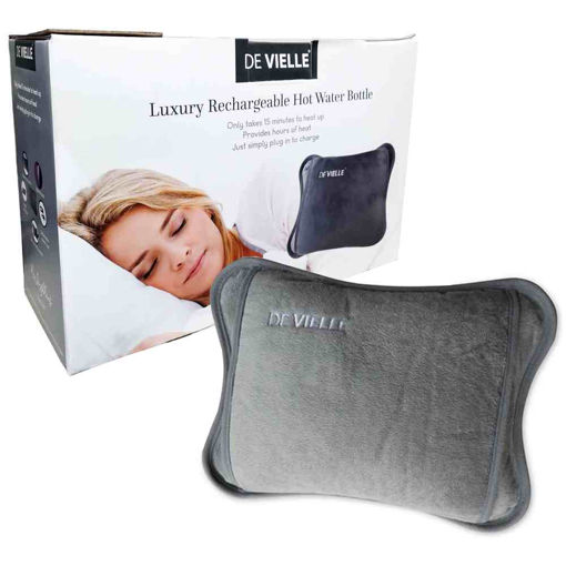 Picture of De Vielle Electric Rechargeable Hot Water Bottle Grey