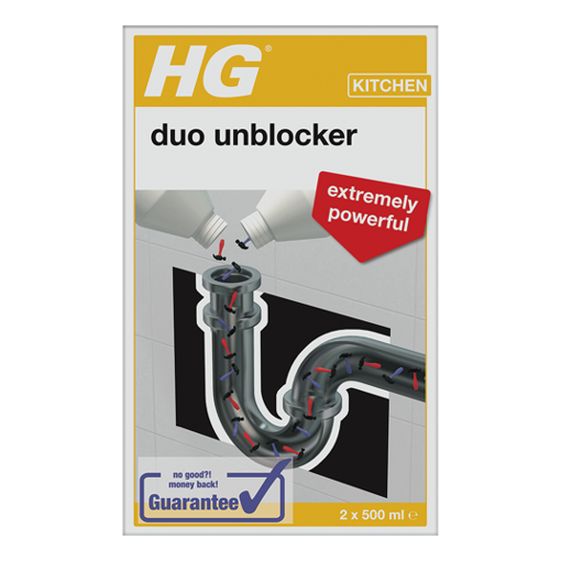 Picture of HG Duo Drain Unblocker 500ml x2