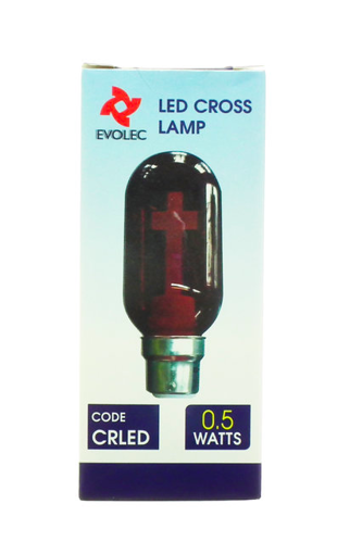 Picture of Crompton LED Red Sacred Heart Bulb 1.2W BC
