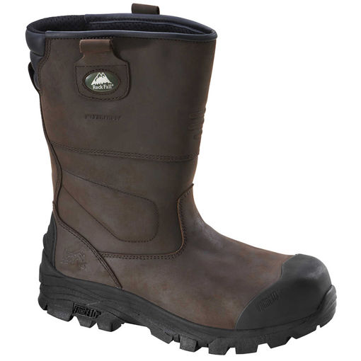 Picture of Rockfall Texas Waterproof S3 Safety Rigger Boot | Brown