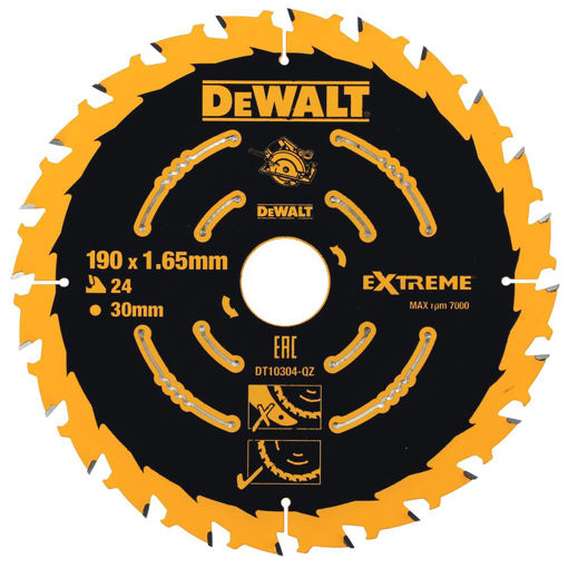 Picture of DeWalt Corded Extreme Framing Saw Blade 190x30mm 24T
