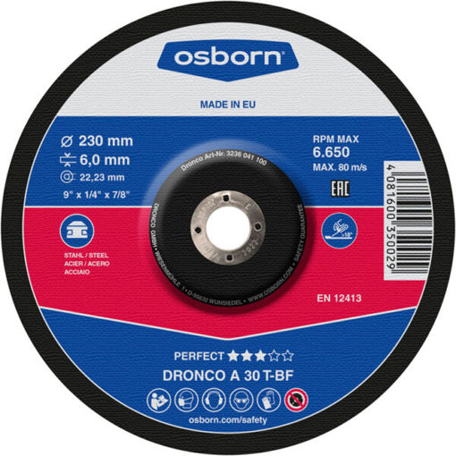 Picture of Osborn Perfect Metal Grinding Disc 9" 6mm
