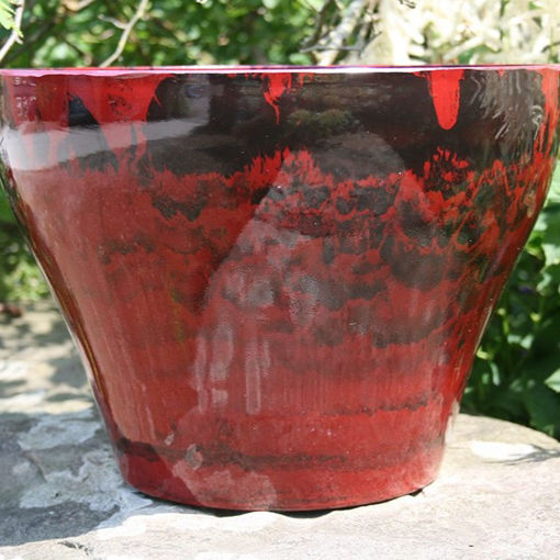 Picture of Santorini Planter 36cm | Ruby Red
