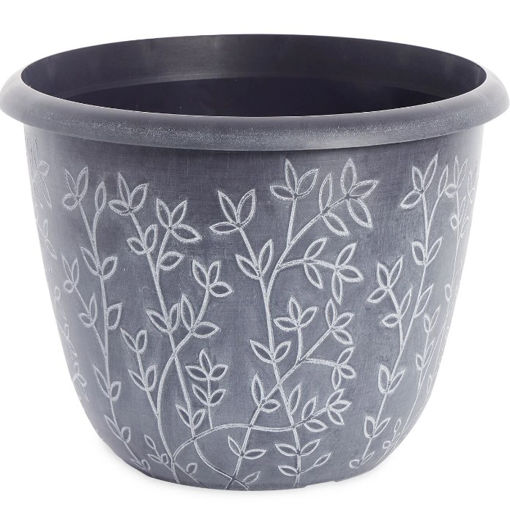 Picture of Serenity Planter 10"| Grey With White