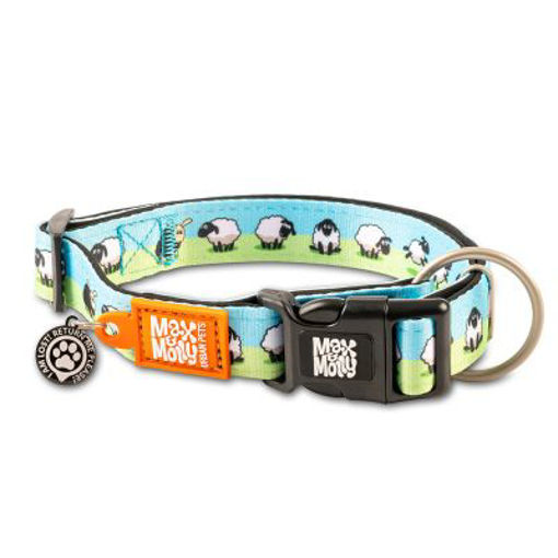 Picture of Max & Molly Black Sheep Smart ID Collar LRG