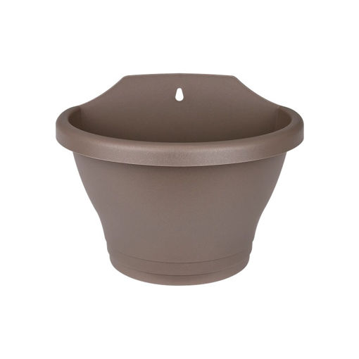 Picture of Elho Corsica Wall Basket 25cm | Taupe