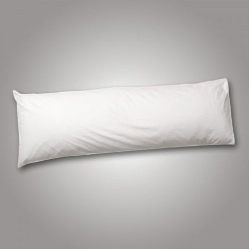 Picture of Bedroom Couture Bolster Pillowcase Satin White 1 Pack