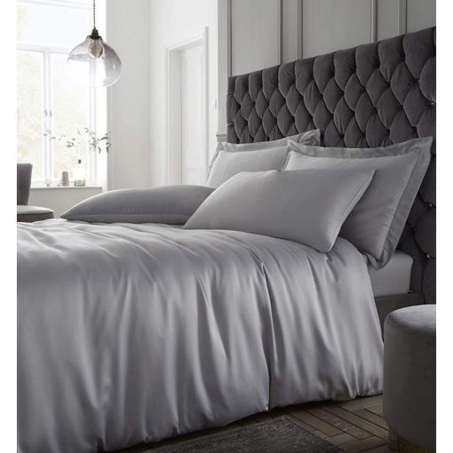 Picture of CL Silky Silver Satin Duvet Set