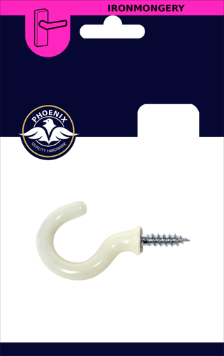 Picture of Cup Hook White 1.1/2" 