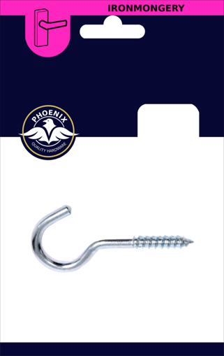 Picture of Screw Hooks Pair 60X10Mm